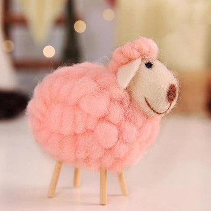 Jouet en peluche de 4" Baba Sheep Wool Felt