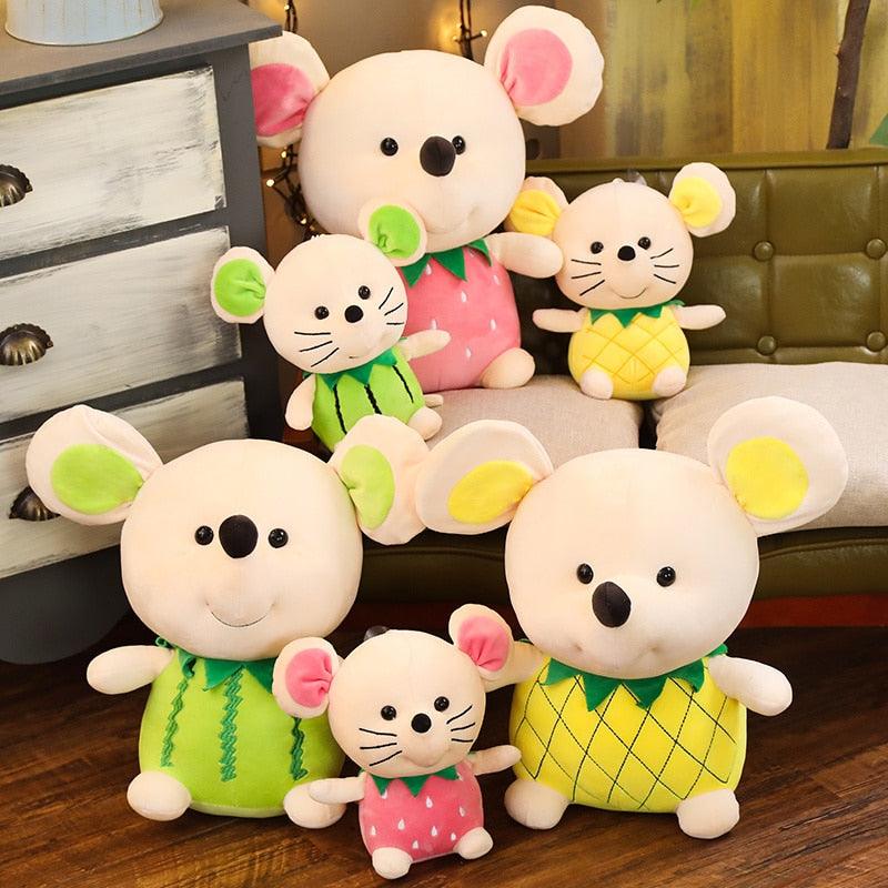 Peluches Kawaii Cartoon Fruit Mouse